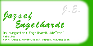 jozsef engelhardt business card